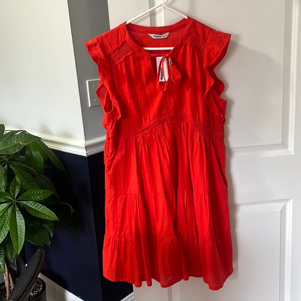 Orange cute dress